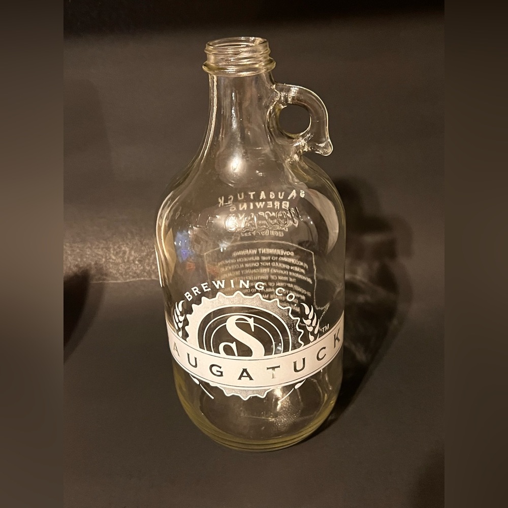 Saugatuck Brewing Company Beer 1/2 gallon glass jug